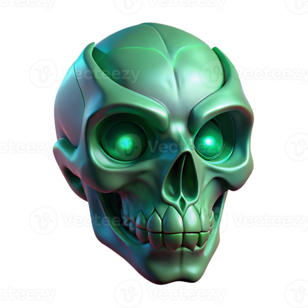 impressive artistic Portrait of a Stylized Skull with Intric authentic png