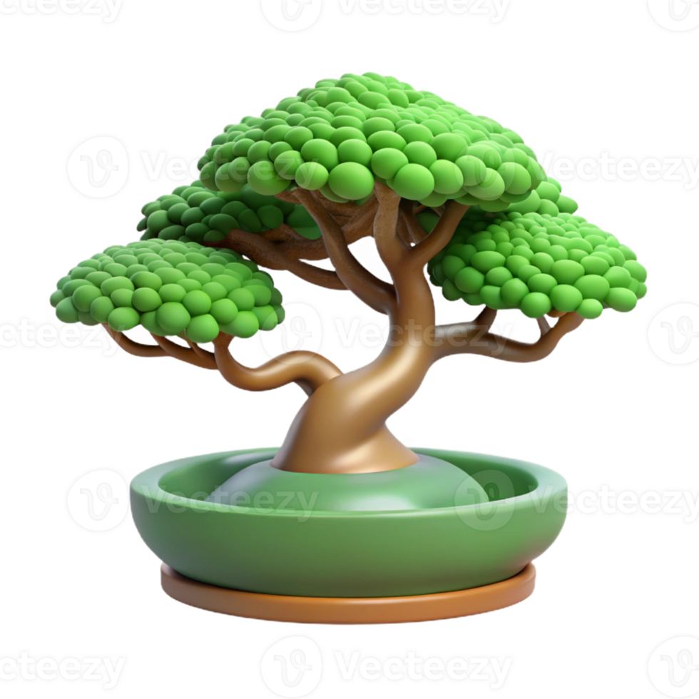 elegant classic A Bonsai Tree Intricate Details Miniatur high resolution png