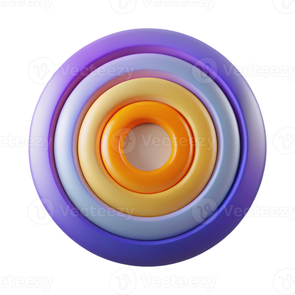 stunning abstract A Series of Concentric Circles Radiating high resolution png