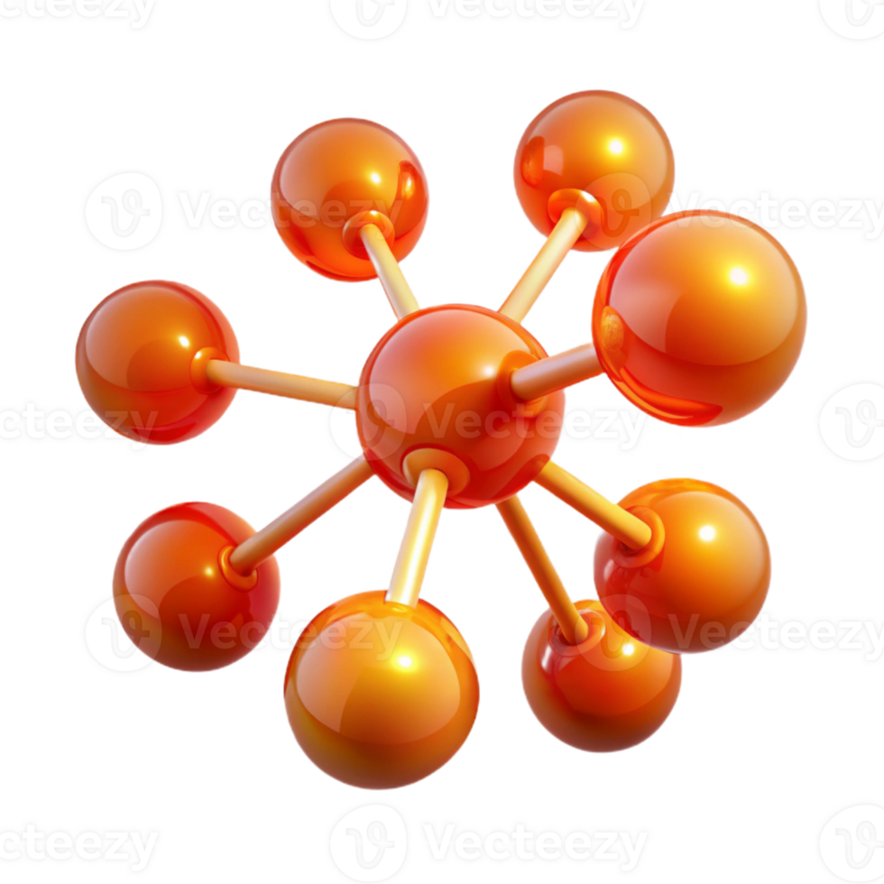 elegant traditional A Network of Interconnected Glowing Orbs original png