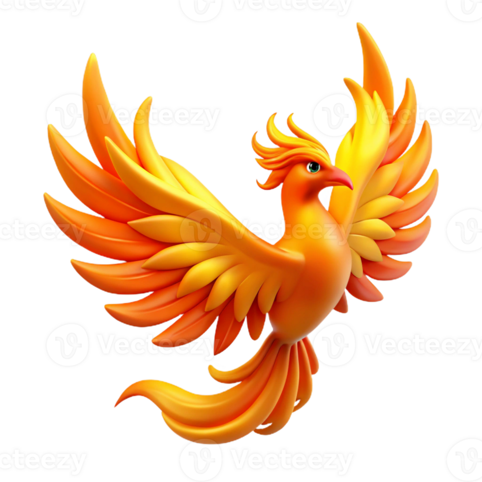 extraordinary rustic A Majestic Phoenix Rising from Flames V high quality png