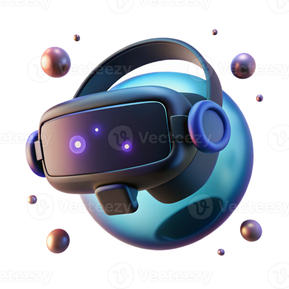 stunning modern A Virtual Reality Headset Floating in A exclusive png