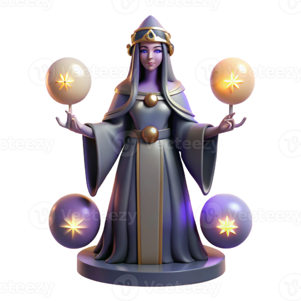elegant rustic Hecate Goddess of Witchcraft Surrounded detailed png