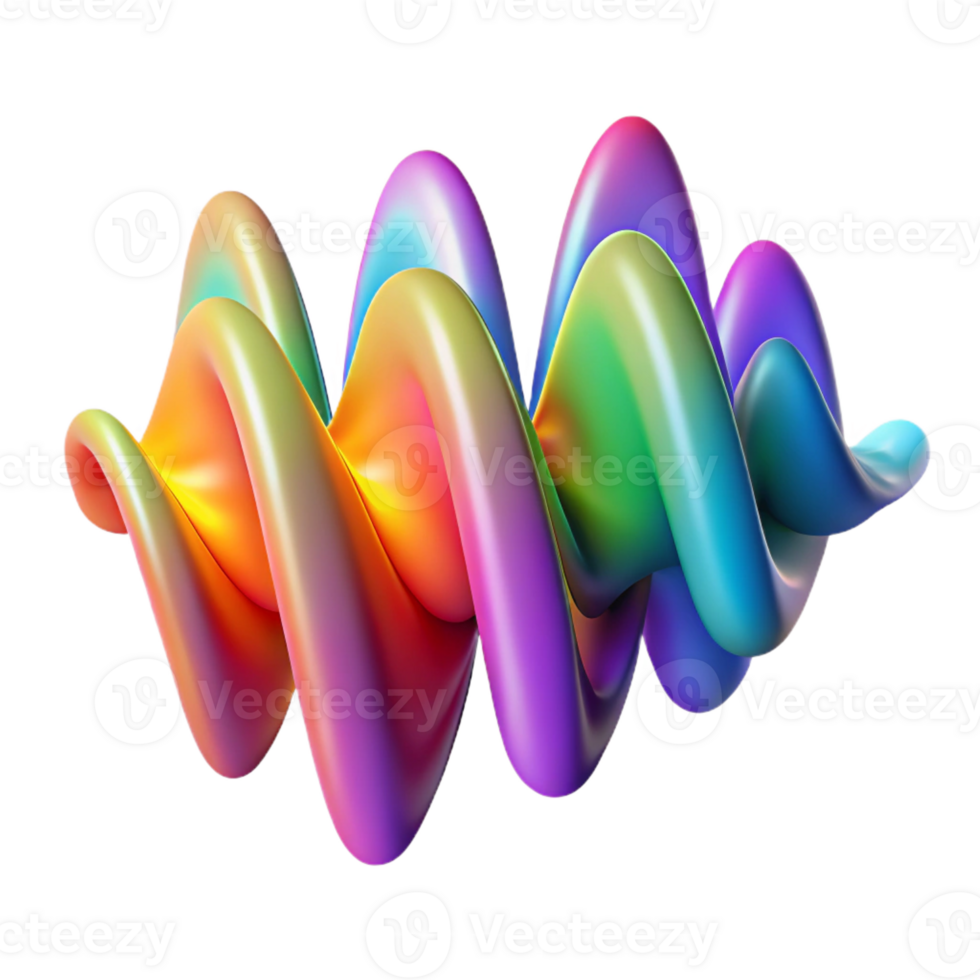serene artistic An Abstract Representation of Sound Wave genuine png