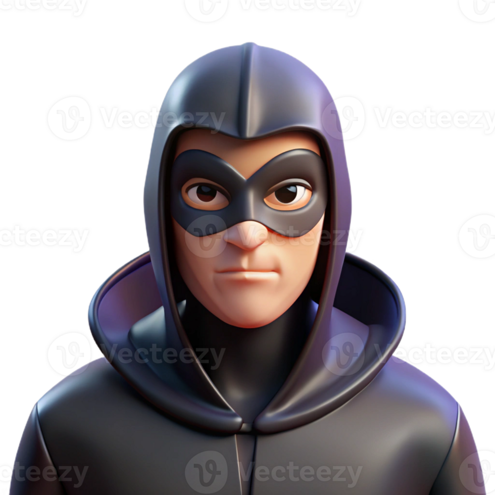 beautiful rustic Portrait of a Mysterious Masked Figure D high quality png