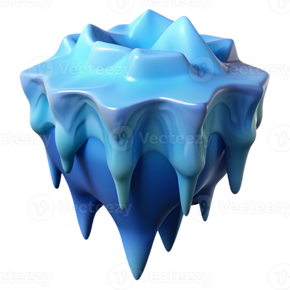 elegant modern A Close Up of a Melting Glacier Cool Bl genuine png