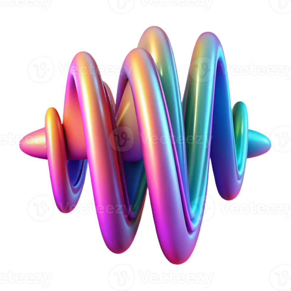 magnificent minimalist Abstract Sound Wave Visualization high quality png