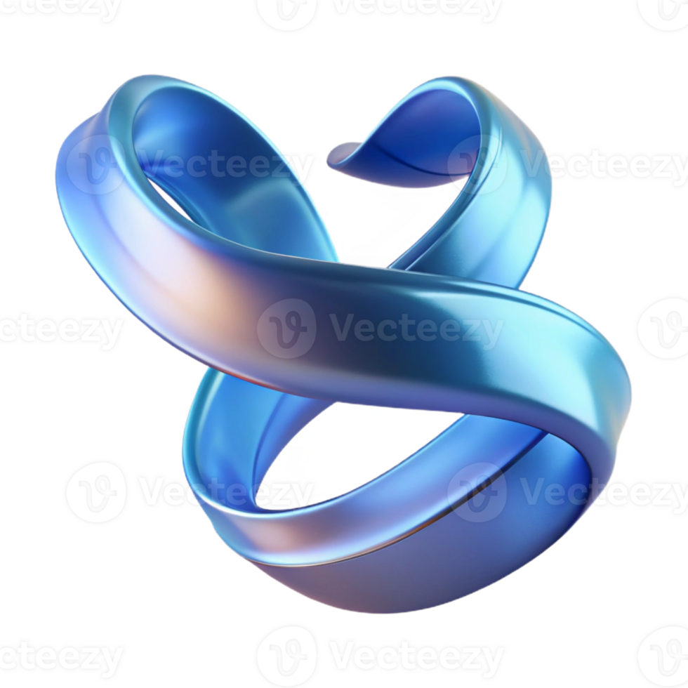 vibrant creative Flowing Translucent Ribbon Twisting Design detailed png