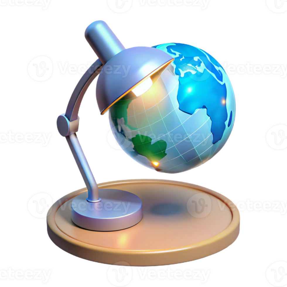 magnificent abstract Holographic Earth Projection Spinning Globe professional png