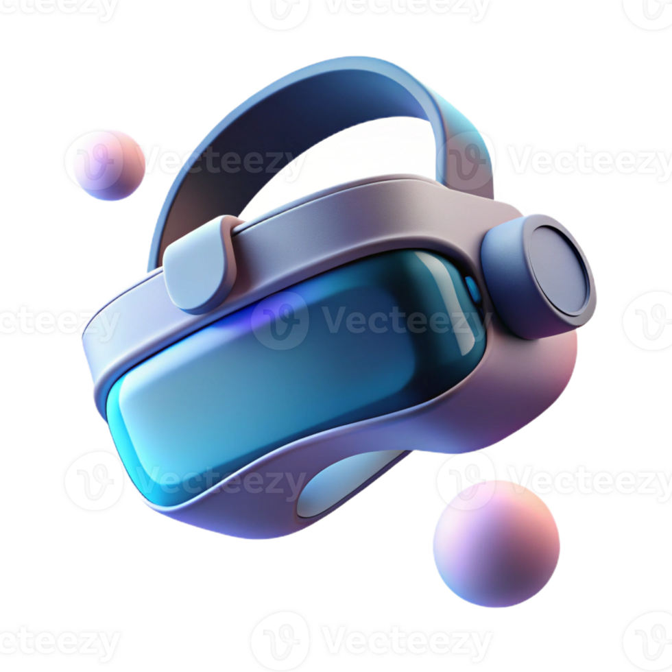 serene traditional A Virtual Reality Headset Floating in Mi genuine png