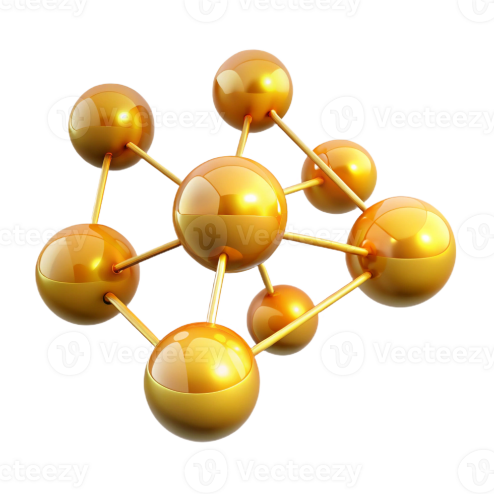 beautiful artistic A Network of Pulsating Interconnected Orb detailed png