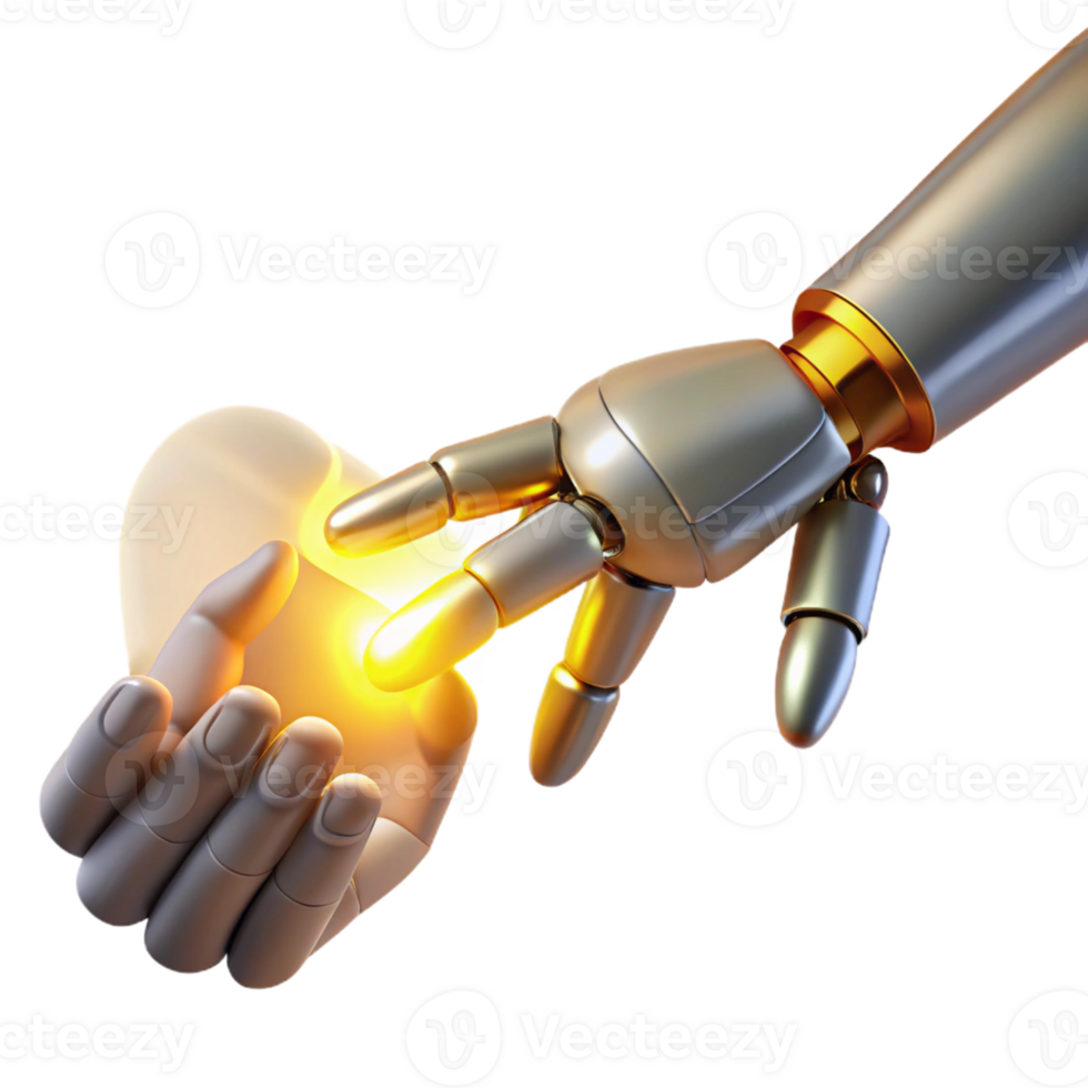 beautiful abstract A Robotic Hand Reaching out to Touch A high resolution png