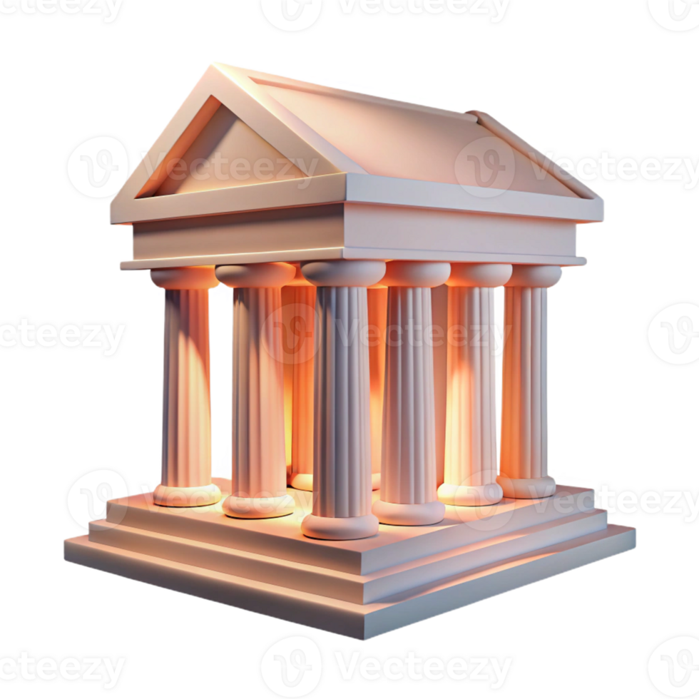 wonderful minimalist A Greek Temple Ruin Soft Afternoon Light detailed png