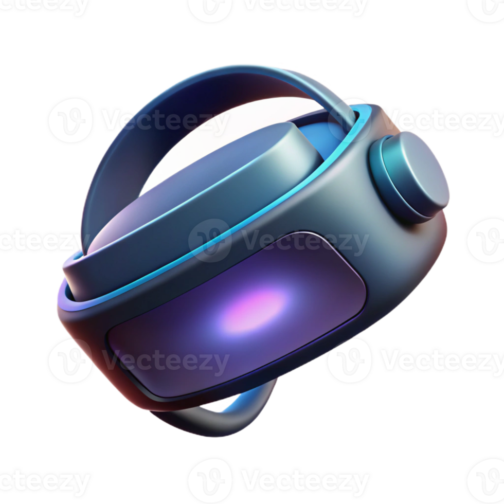 serene abstract Vr Headset Floating in Mid-air premium png