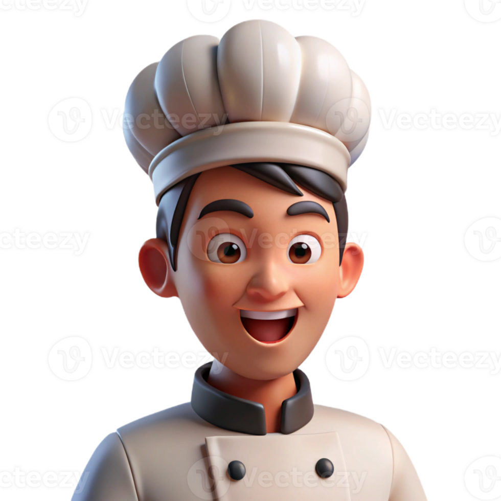 dramatic rustic Portrait of a Chef with a Toque Apron A professional png