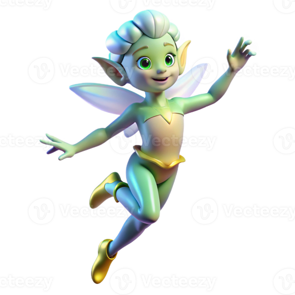 elegant classic A Playful Sprite Dancing in a Moonlit Gla high resolution png