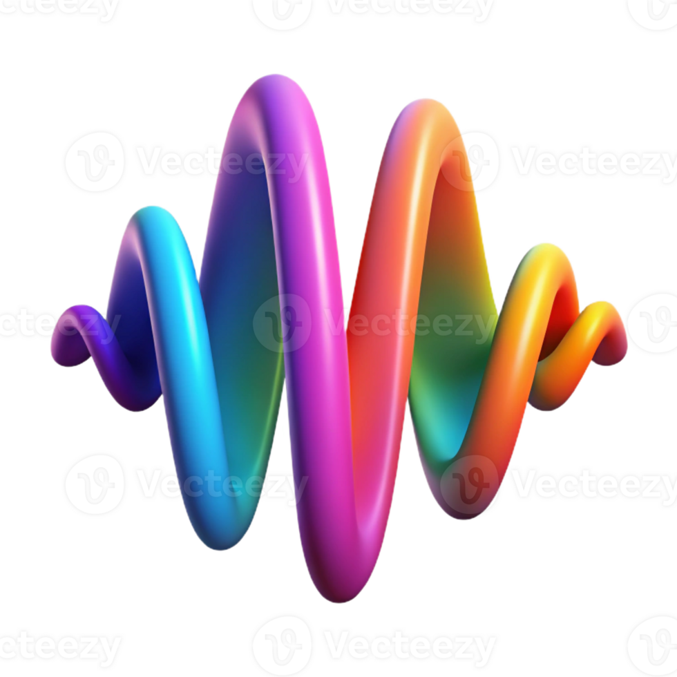 magnificent contemporary An Abstract Representation of Sound Wave premium png