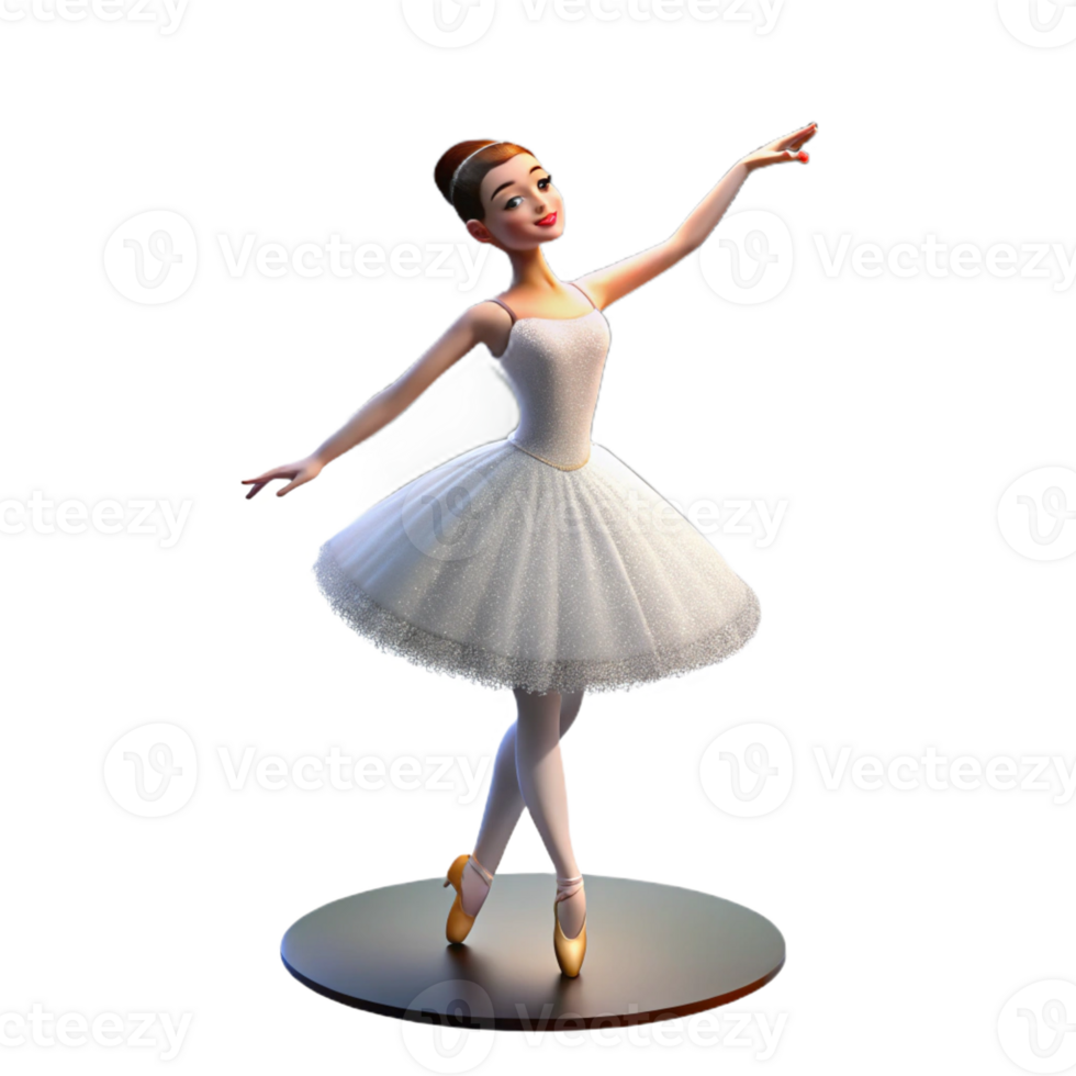 serene modern Portrait of a Graceful Ballerina in a Flow genuine png