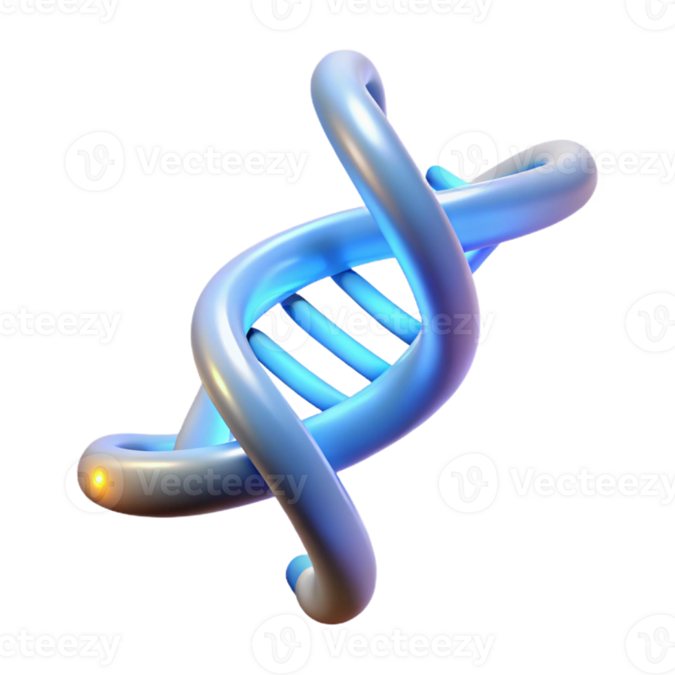 elegant modern A Dna Double Helix Rotating Slowly Glow exclusive png