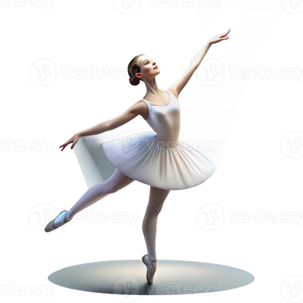 vibrant rustic Graceful Ballerina in a Flowing Dress high resolution png