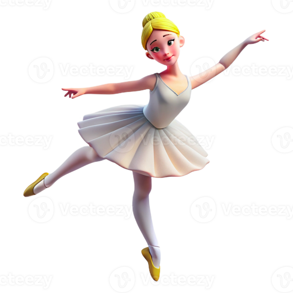 elegant minimalist Portrait of a Graceful Ballerina Mid Piro high quality png