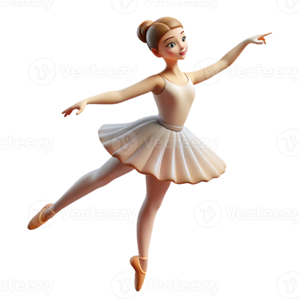 beautiful minimalist Portrait of a Graceful Ballerina Mid Piro high resolution png