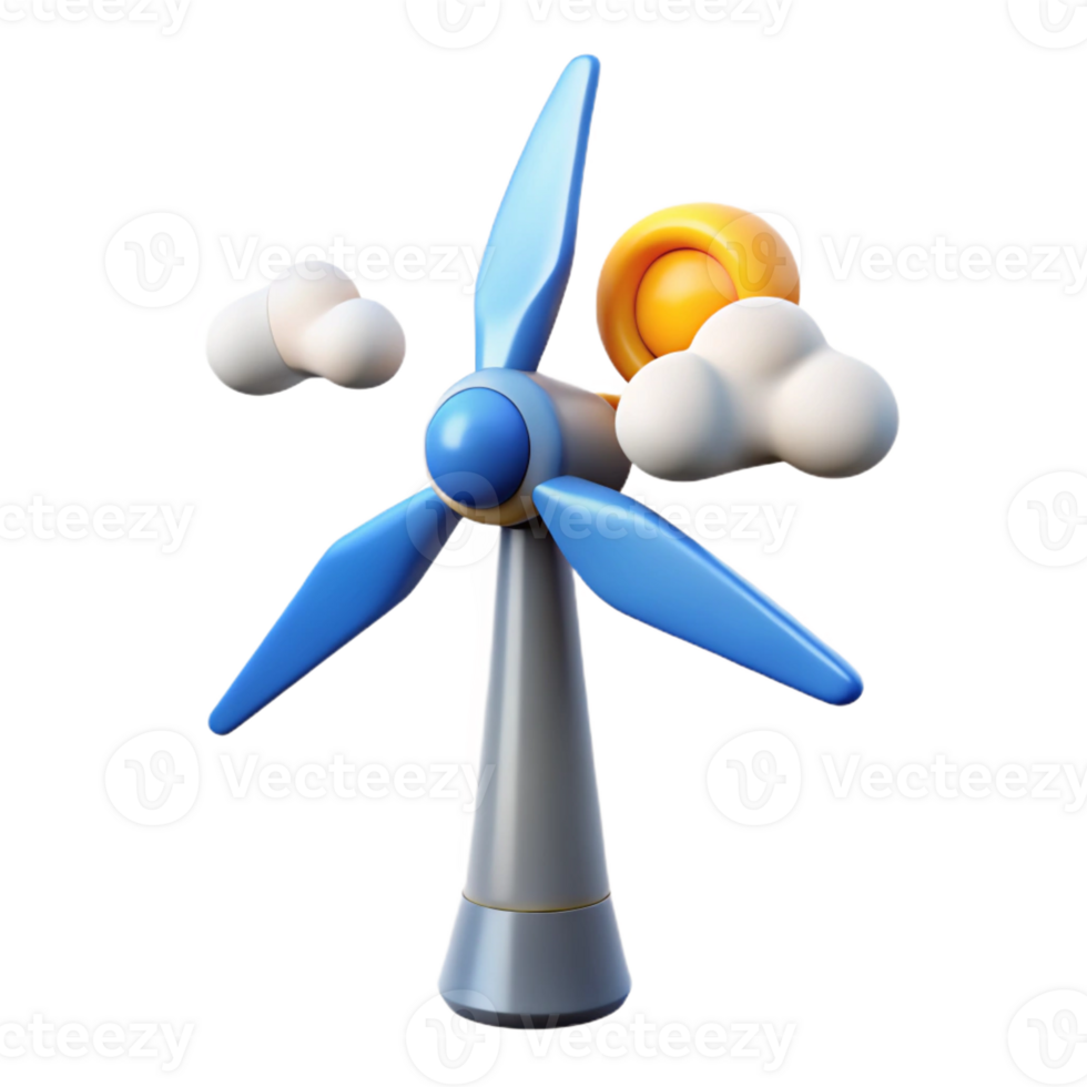 elegant contemporary A Wind Turbine Generating Electricity Dy genuine png