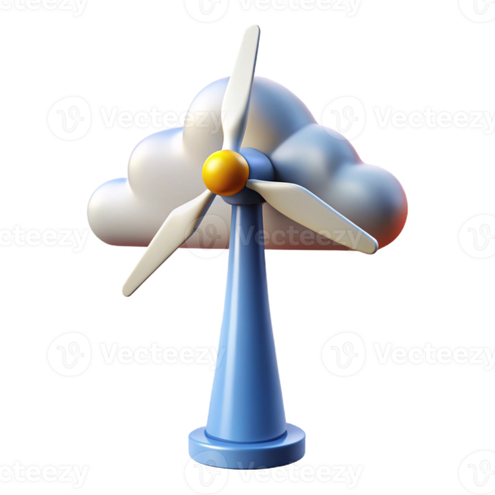 impressive artistic A Wind Turbine Generating Electricity Dy detailed png
