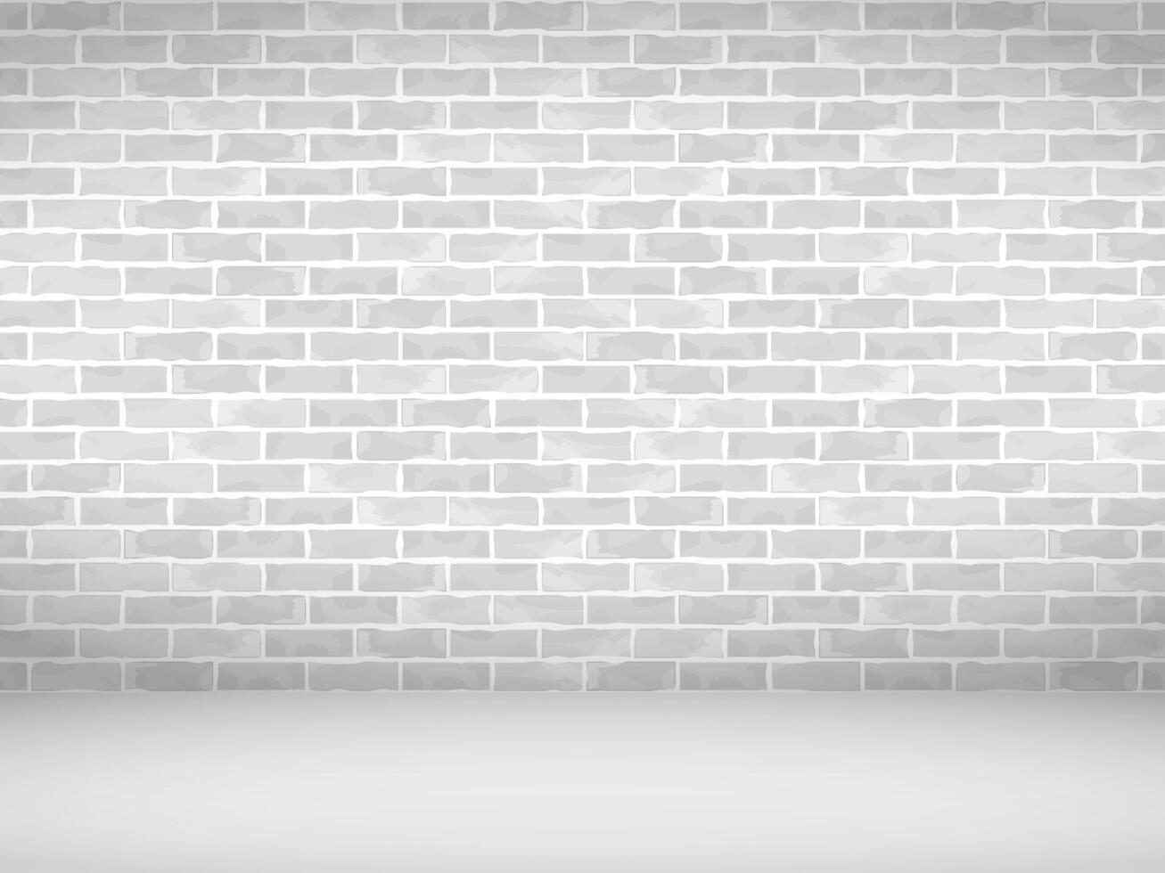 Empty old brick wall background, urban background vector