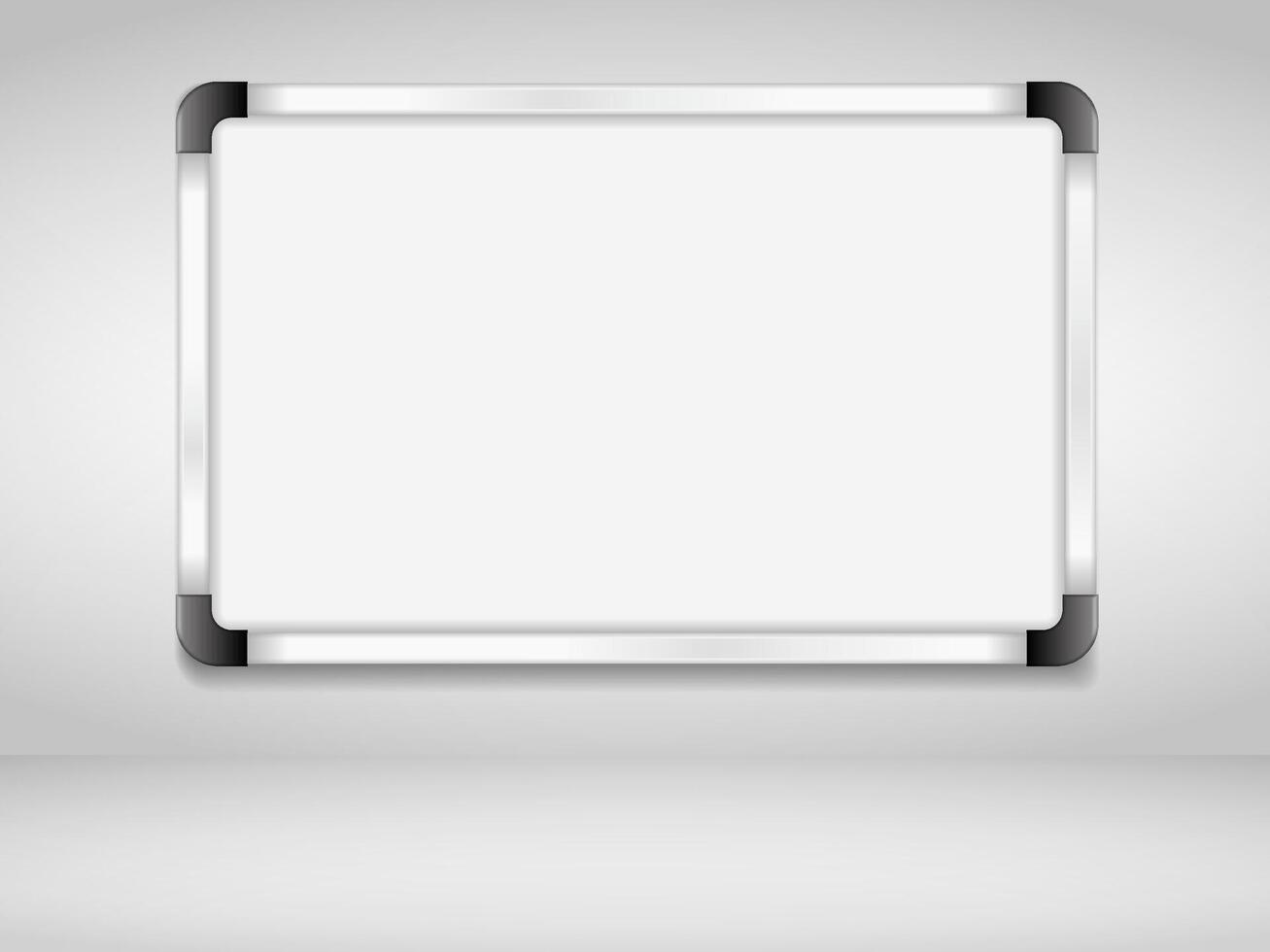 Whiteboard on the wall vector