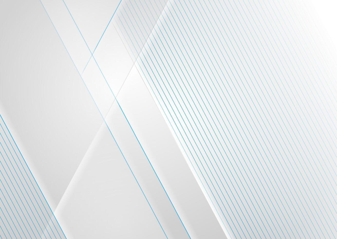 Grey corporate background with blue lines vector
