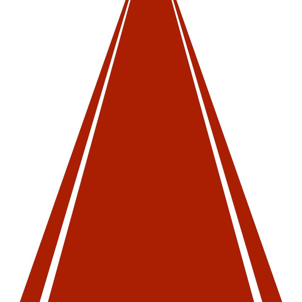 Red carpet for VIP persons Red Path Leading to Infinity vector