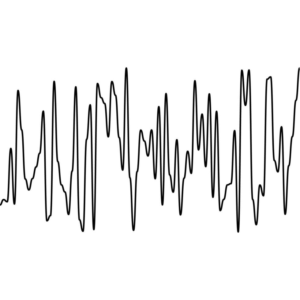 Dynamic Heartbeat Pulse on Black Background vector