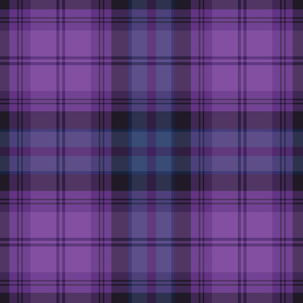fashion purple blue scottish tartan plaid checkered stripes fabric print pattern background vector
