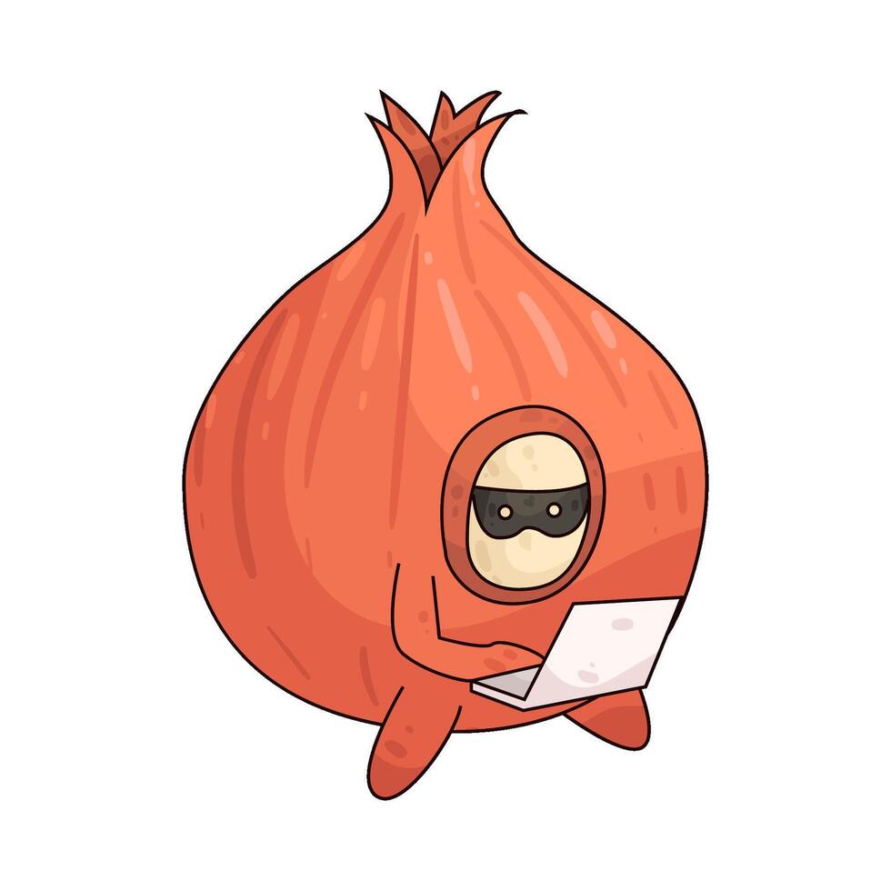 Onion Routing illustration vector
