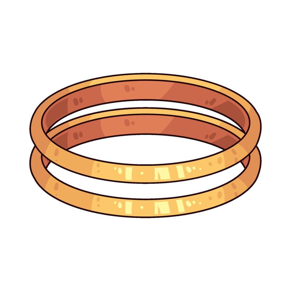 Gold Bracelet illustration vector
