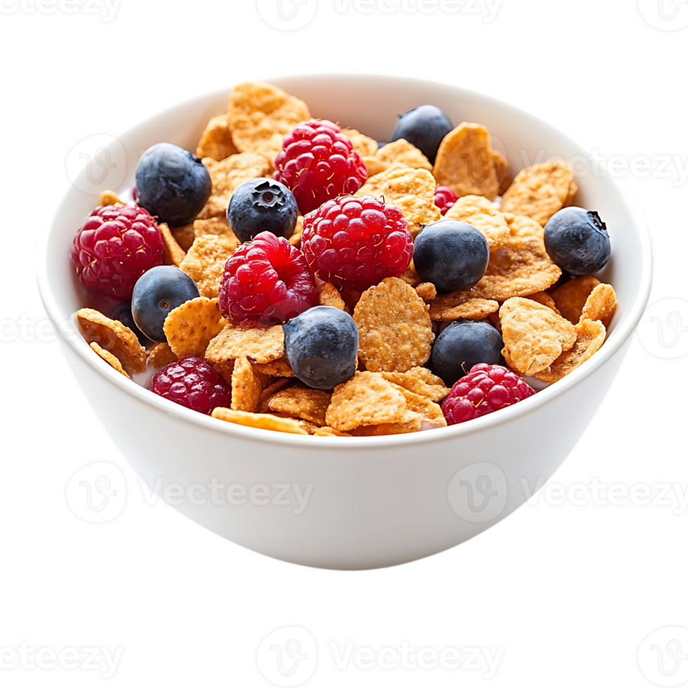 Cereal with berries png