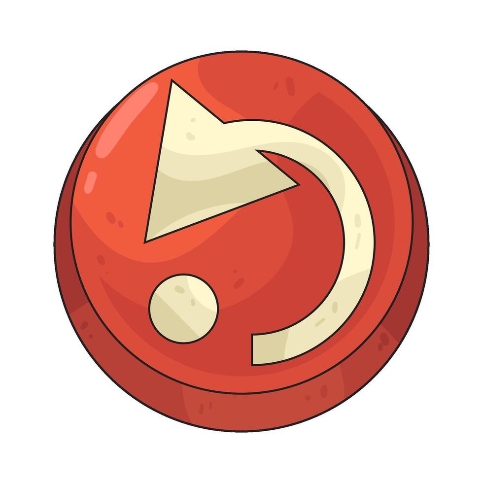 illustration of restart button vector