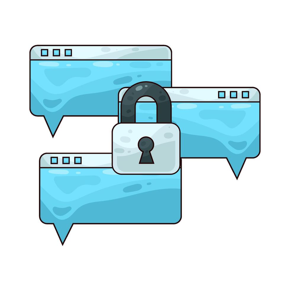 Hacked Account illustration vector
