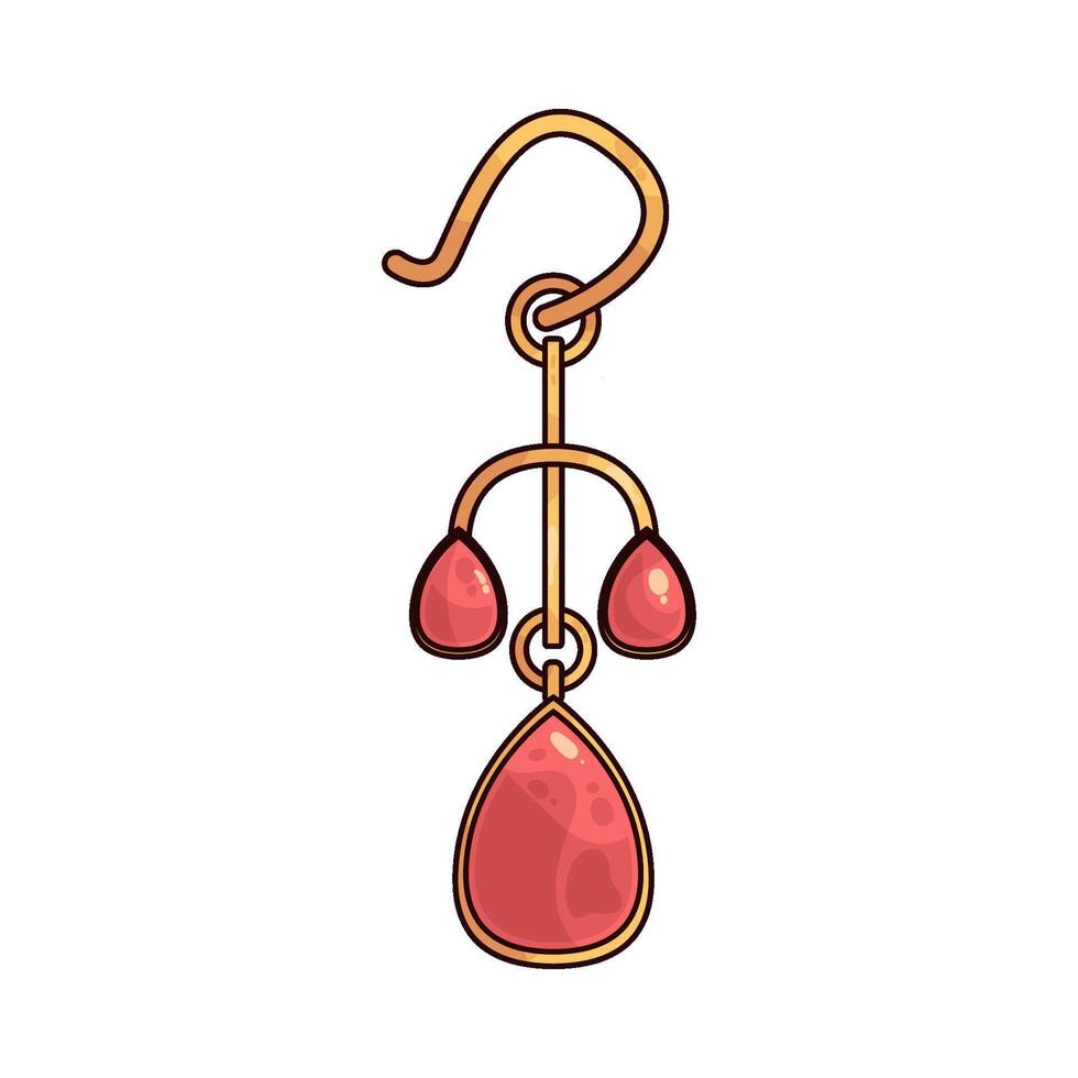 illustration of a Earrings vector