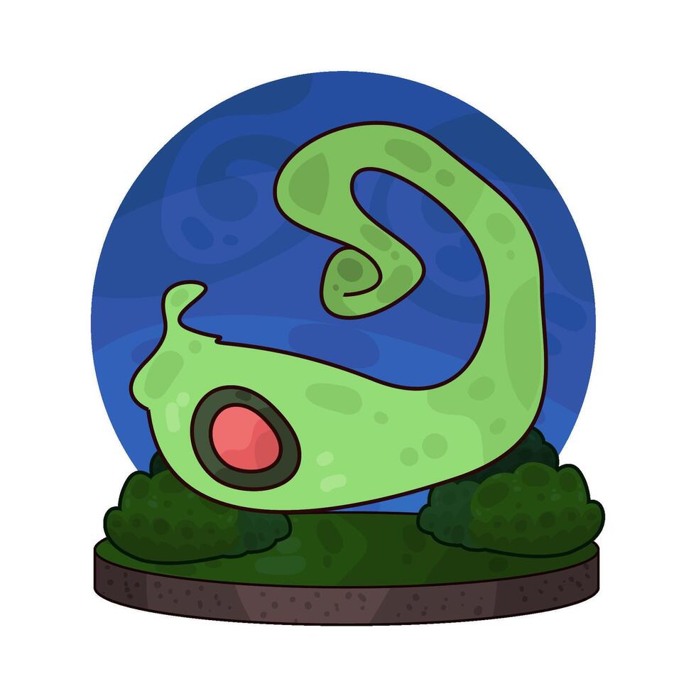 strangely shaped ghosts illustration vector