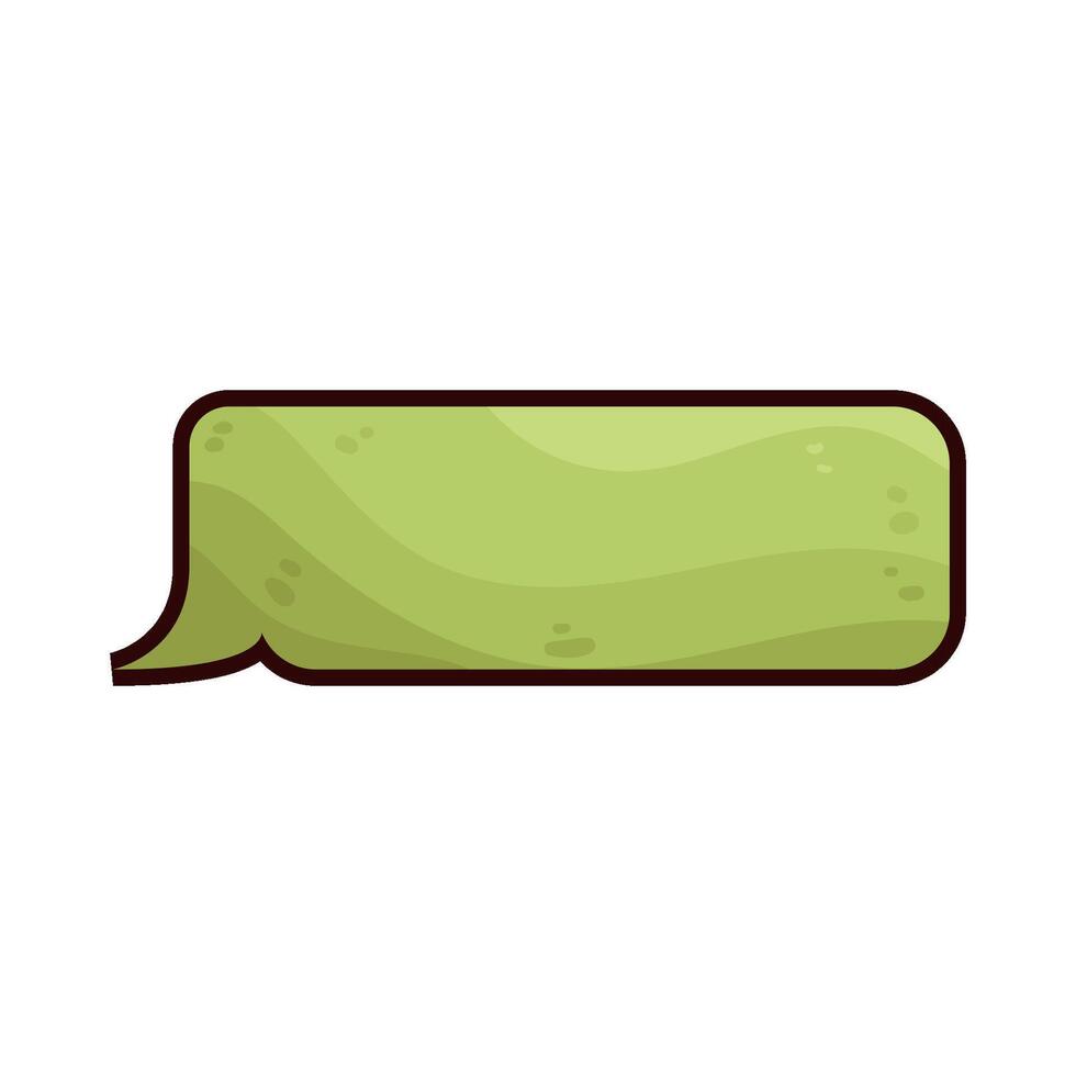 green speech bubble vector