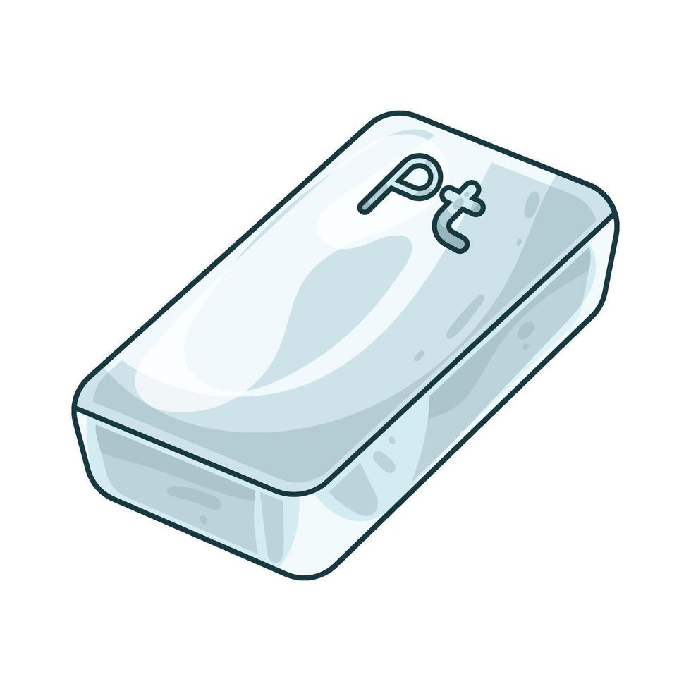 Platinum Bar illustration vector