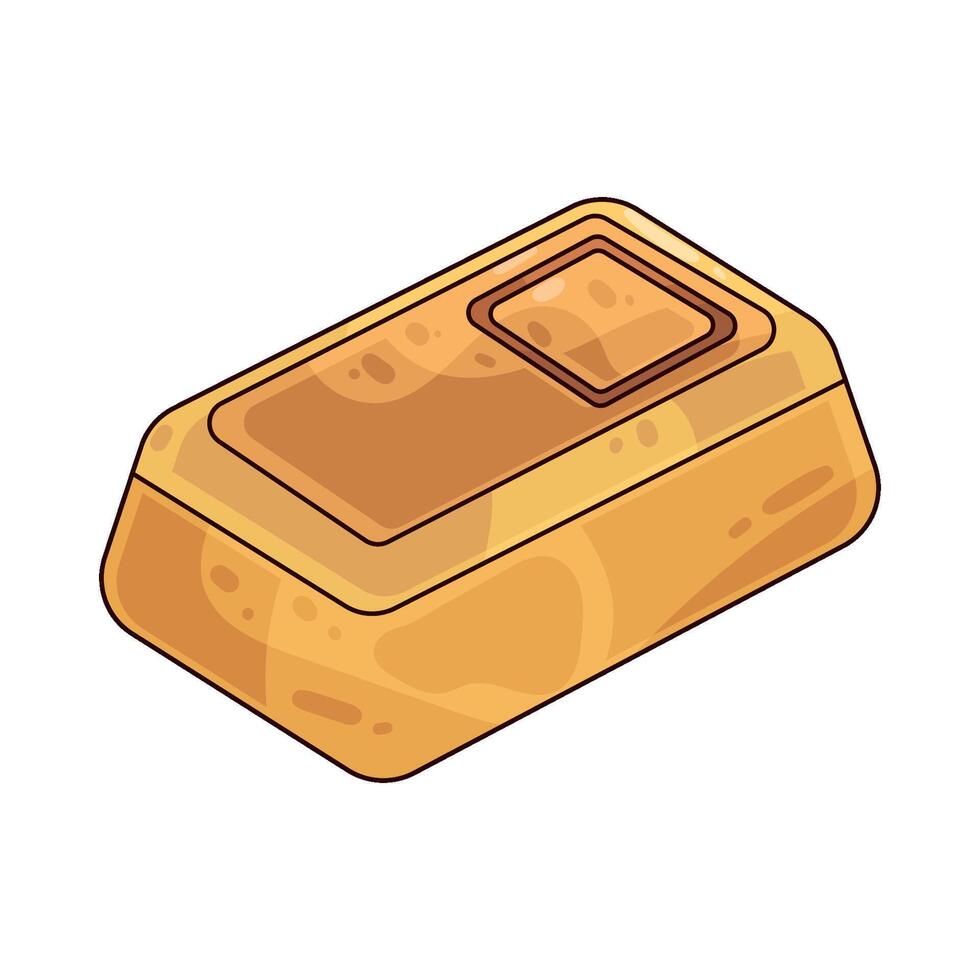 illustration of a Gold Bar vector