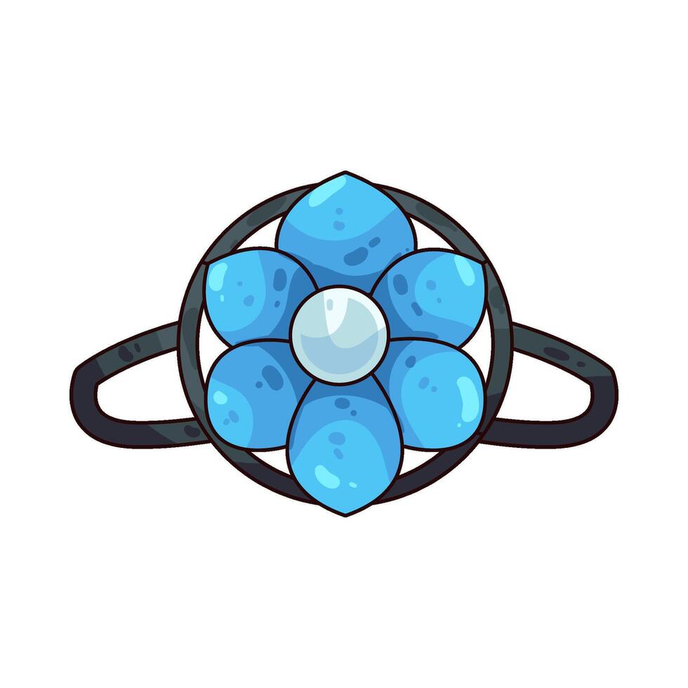 illustration of a brooch vector