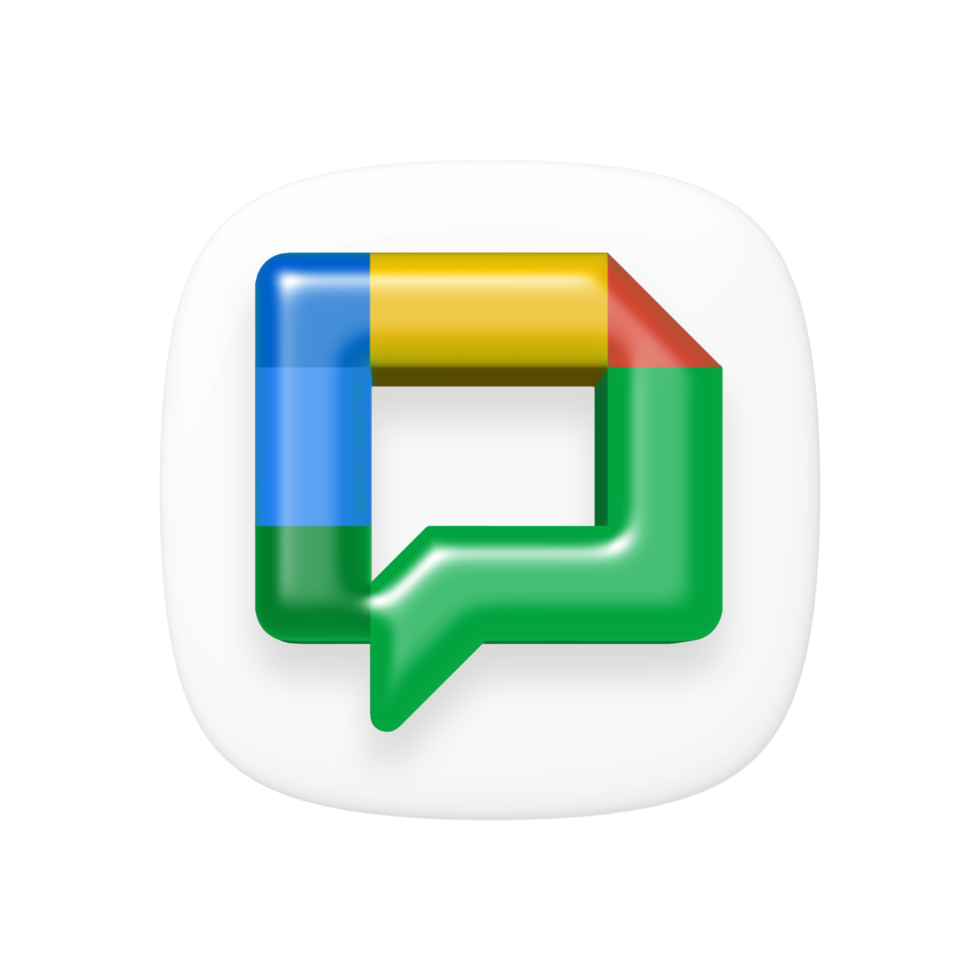 Google Chat app on transparent background png
