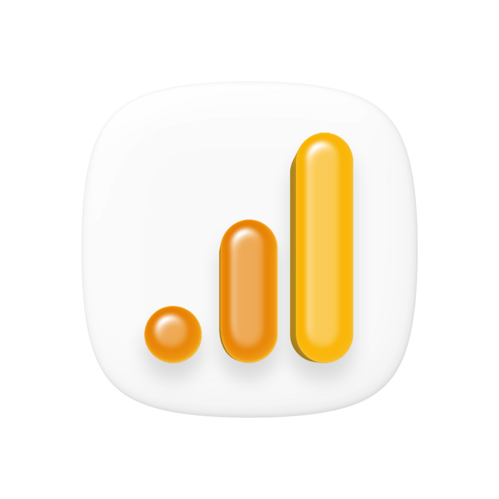 Google Analytics logo on transparent background png