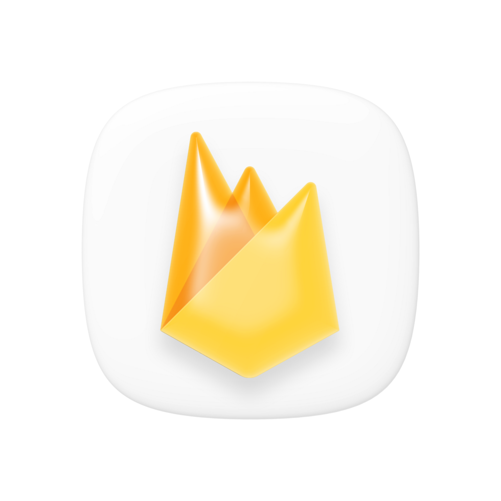 Google firebase logo on transparent background png