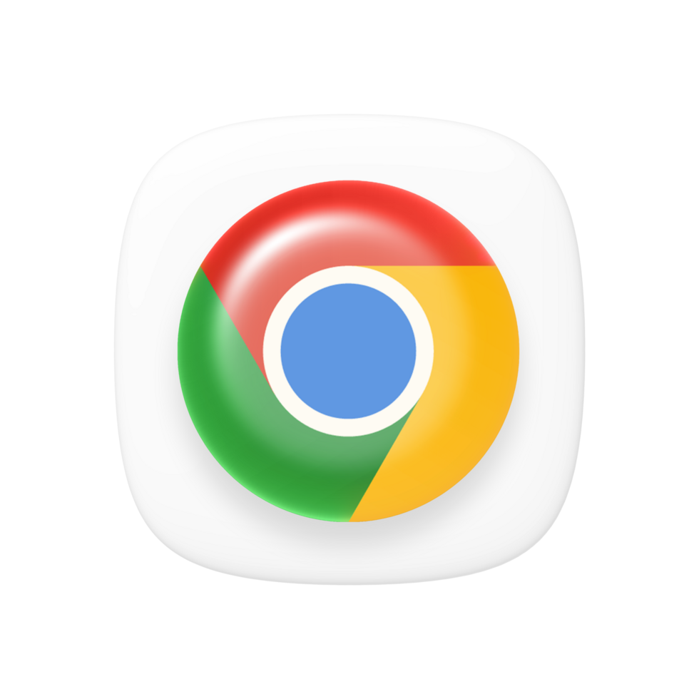 Google Chrome app icon on transparent background png