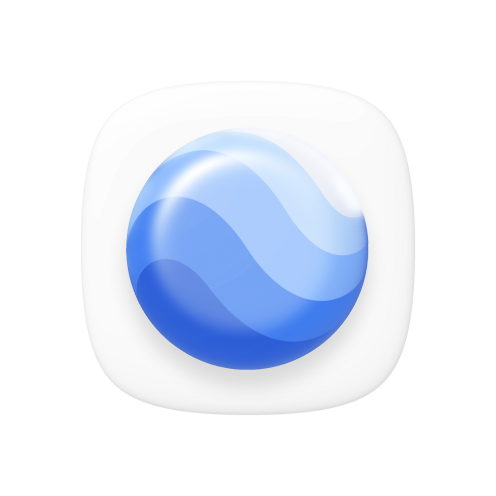 Google Earth app on transparent background png